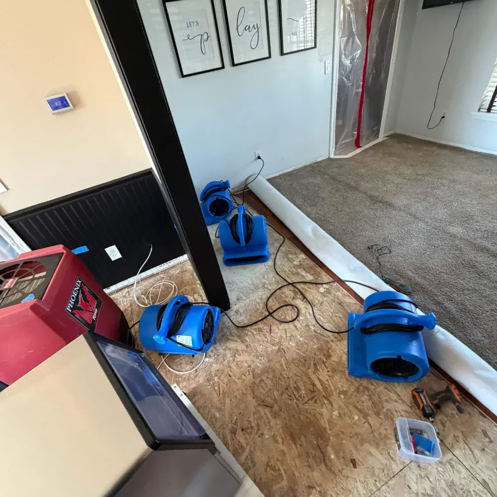 IICRC certified drying setup in Decatur County, IN